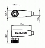 Balluff Steckverbinder BCC M323-0000-10-001-VX8334-020