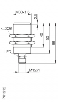 Balluff Induktiver Sensor BES M30EG1-PSC80N-S04G-S