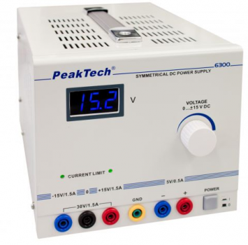 PeakTech 6300 Symmetrical DC Power Supply