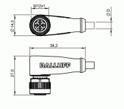 Balluff Steckverbinder BCC M425-0000-1A-004-VX8334-100