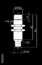 Balluff Inductive Sensor BES M18MG-PSC16F-S04K